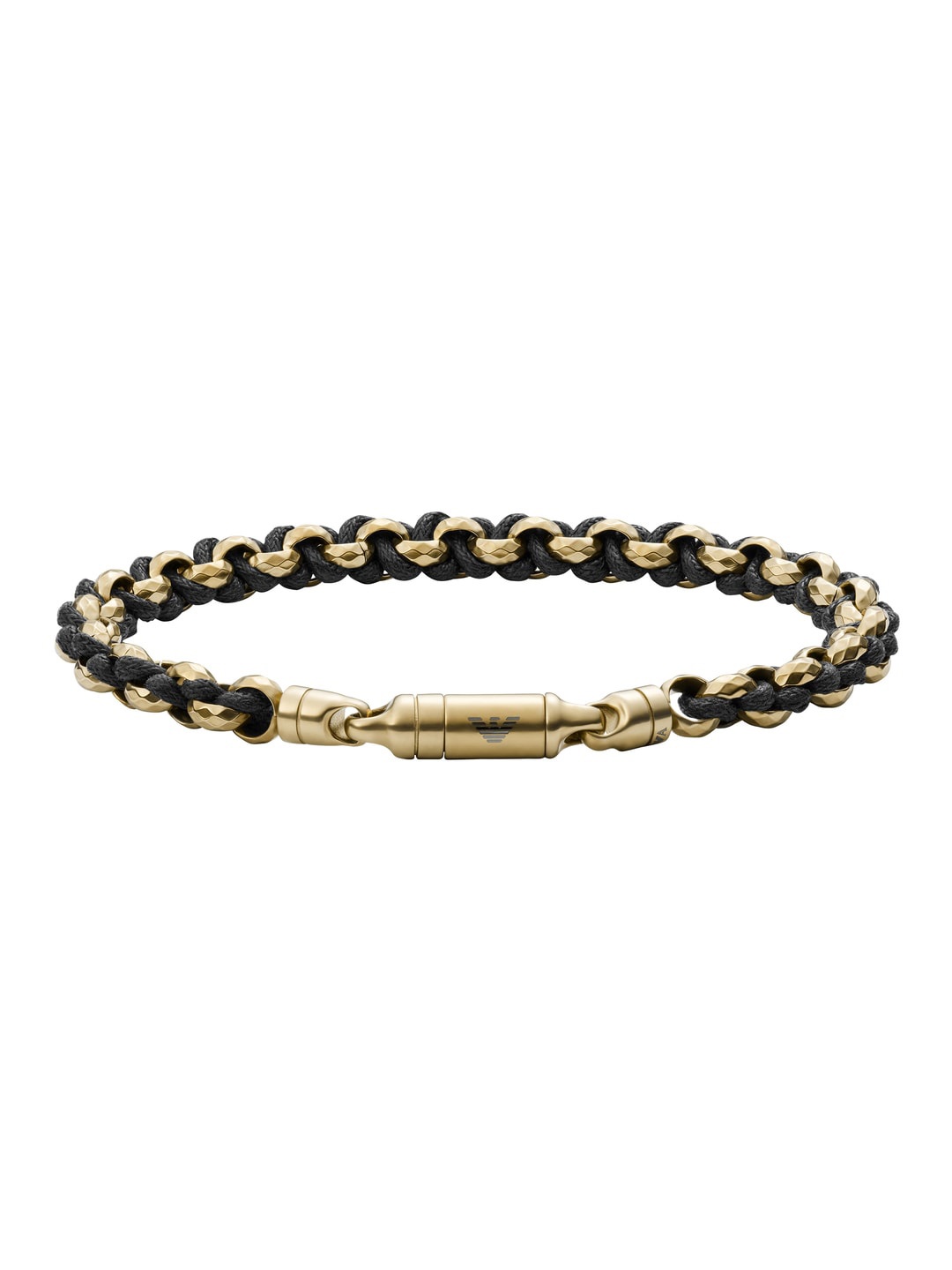 

Emporio Armani Men Gold-Toned & Black Bangle-Style Bracelet