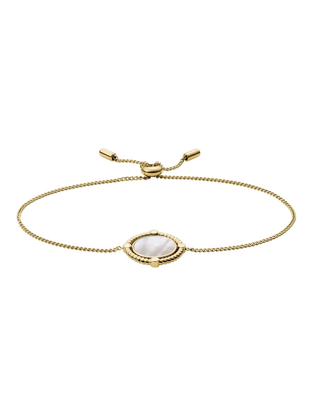 

Fossil Val Women Gold-Toned & White Charm Bracelet