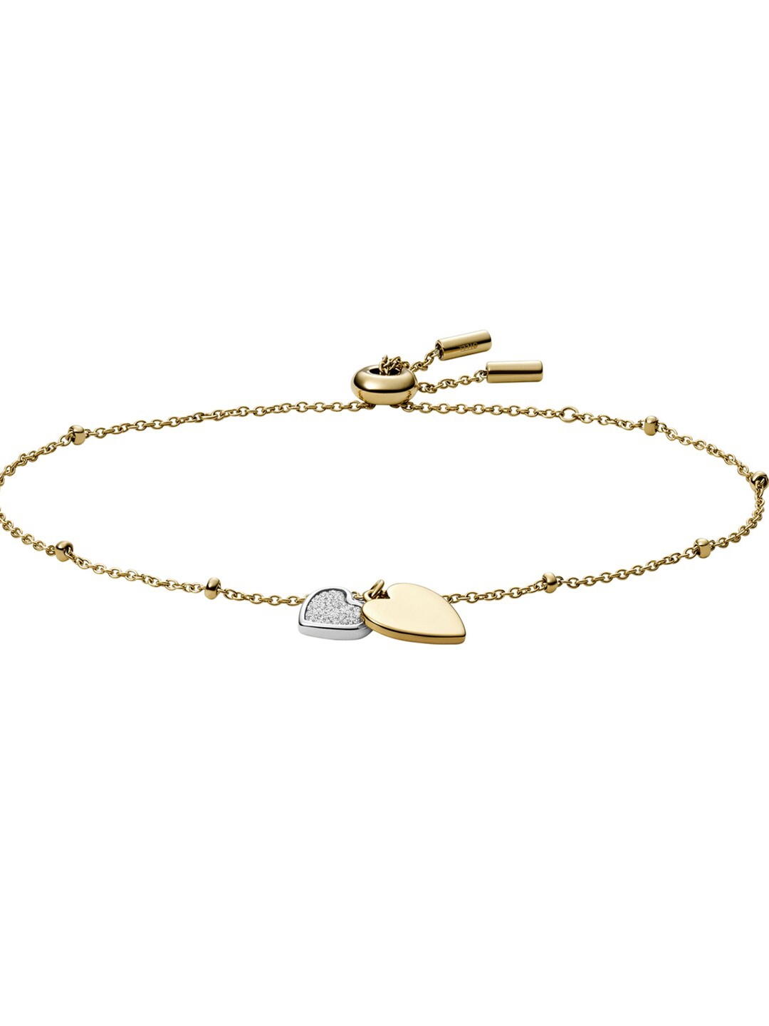 

Fossil Women Gold-Toned & Silver-Toned Gold-Plated Link Bracelet