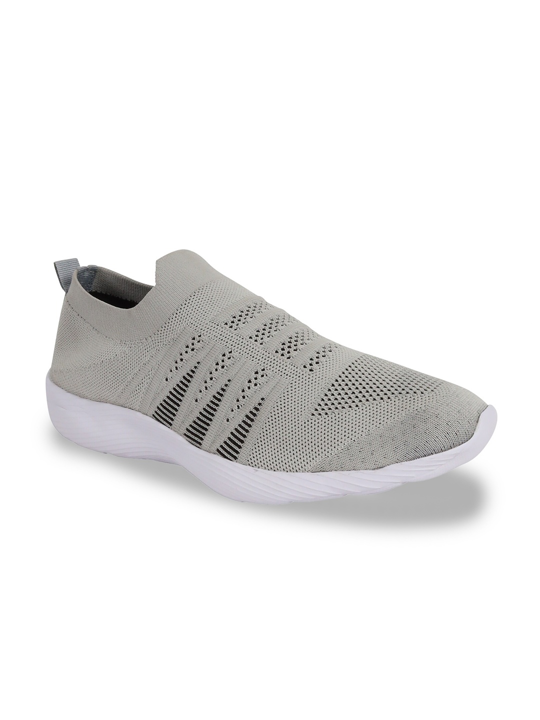 

TPENT Men Grey Mesh Non-Marking Sports Shoes