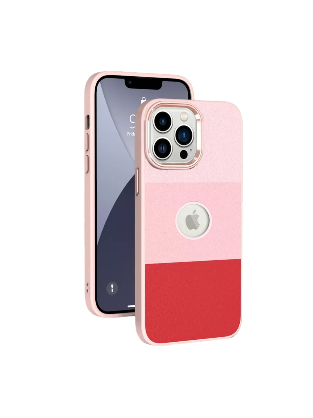 

Karwan Pink Leather iPhone 13 Pro Max Back Case