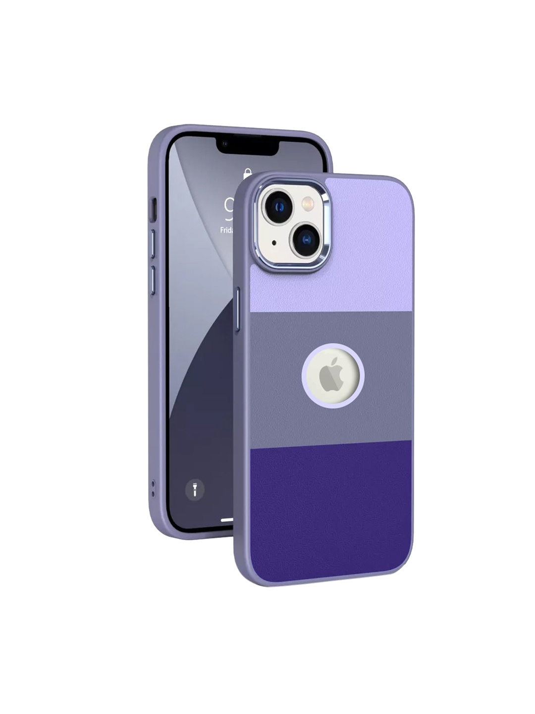 

Karwan Purple Leather iPhone 13 Back Case
