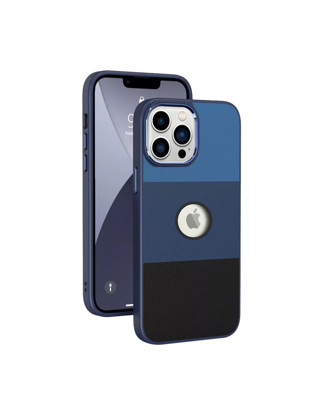 

Karwan Blue Leather iPhone 12 Pro Max Back Case