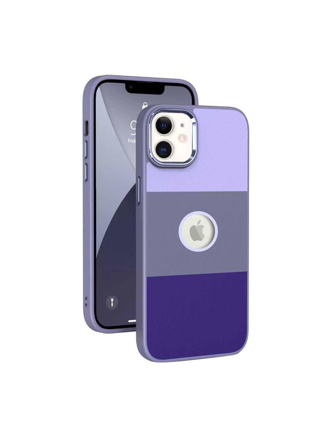

Karwan Purple Leather iPhone 12 Mini Back Case