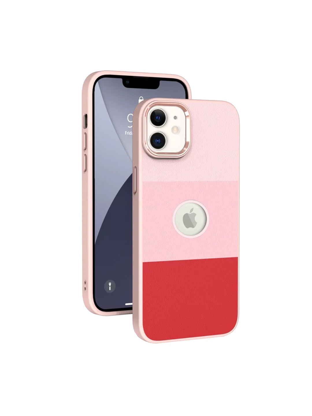 

Karwan Pink Leather iPhone 12 Mini Back Case