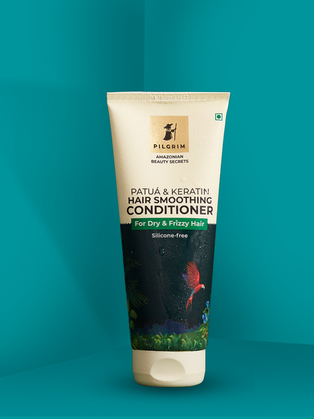 

Pilgrim Patua & Keratin Hair Smoothing Conditioner for Smooth, Frizz-Free & Silky Hair, Green