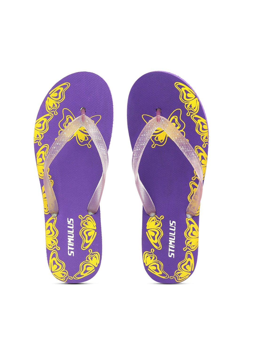 

Paragon Women Purple & Yellow Printed Thong Flip-Flops