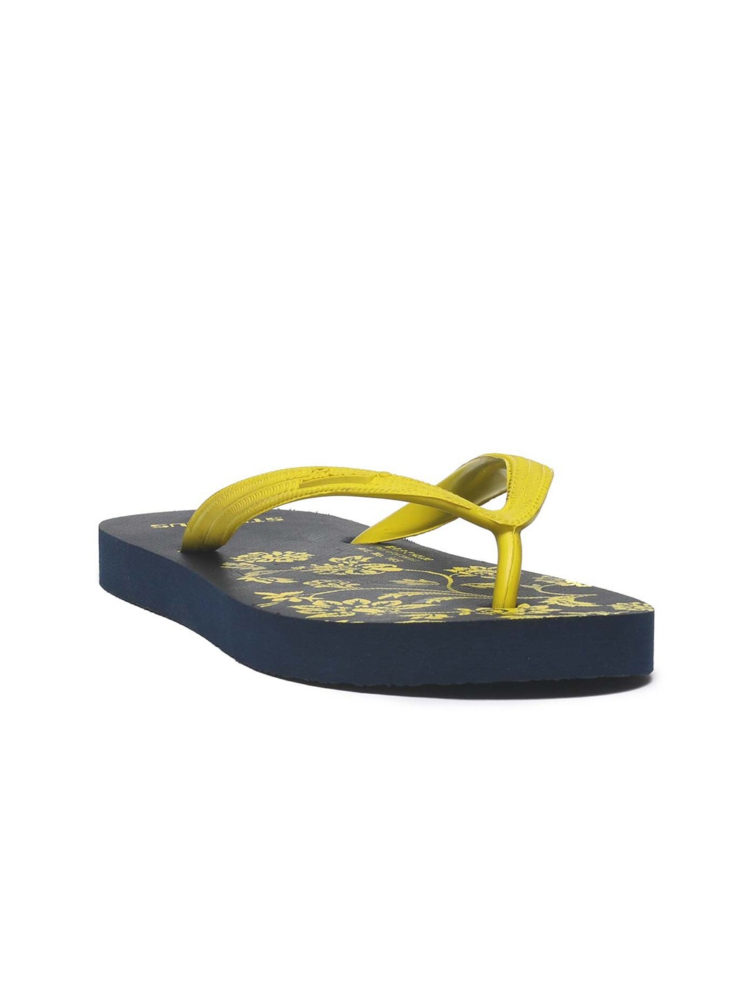 

Paragon Women Black & Yellow Printed Thong Flip-Flops