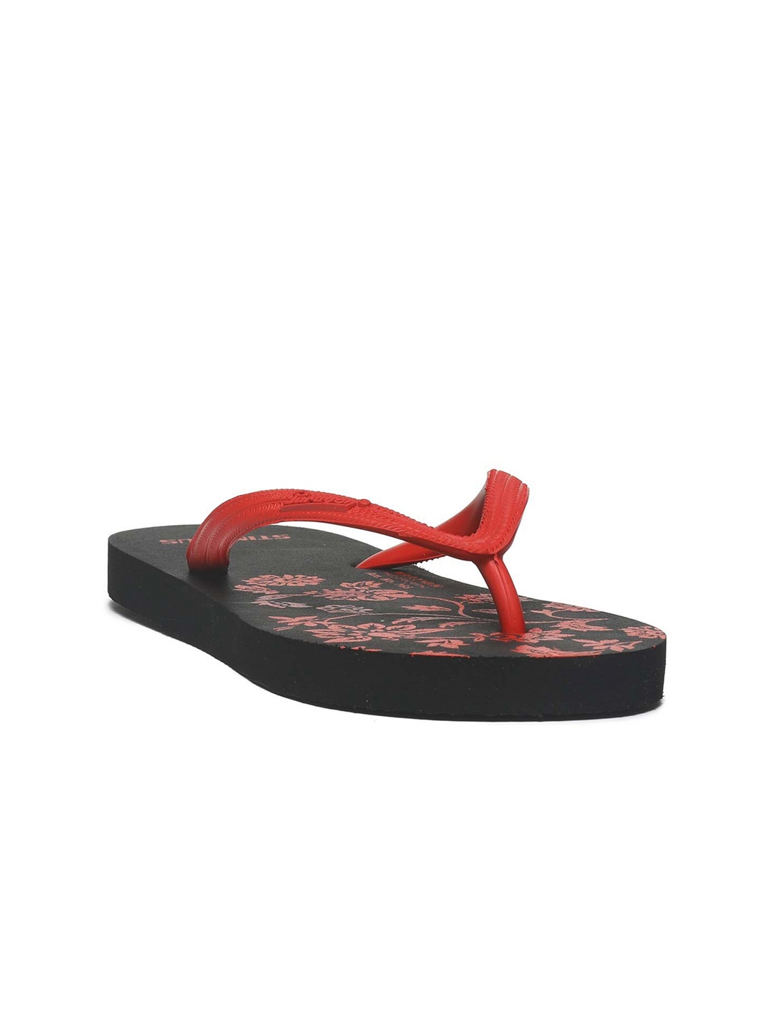 

Paragon Women Black & Red Printed Thong Flip-Flops
