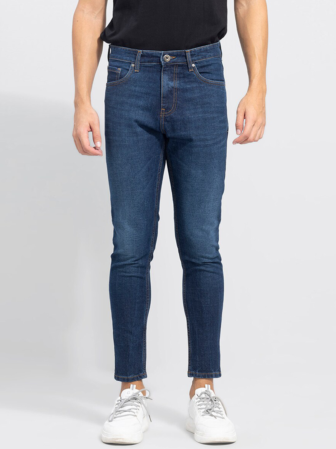 

Snitch Men Blue Skinny Fit Light Fade Mid Rise Stretchable Jeans