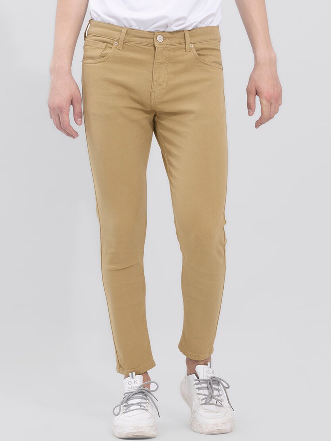

Snitch Men Beige Skinny Fit Stretchable Jeans
