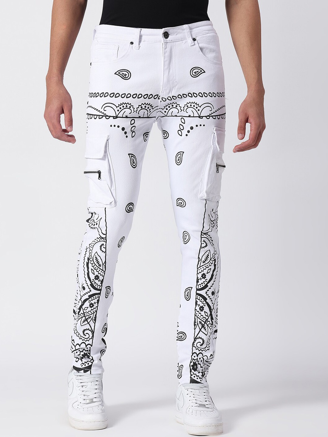

WAIMEA Men White Skinny Fit Stretchable Jeans