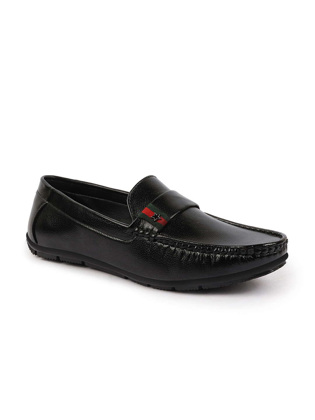 

FAUSTO Men Black PU Lightweight Loafers