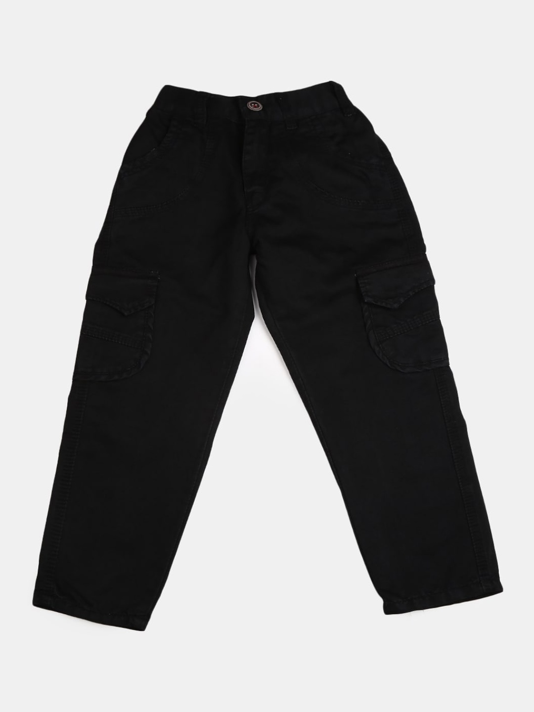 

V-Mart Boys Classic Fit Casual Trousers, Black