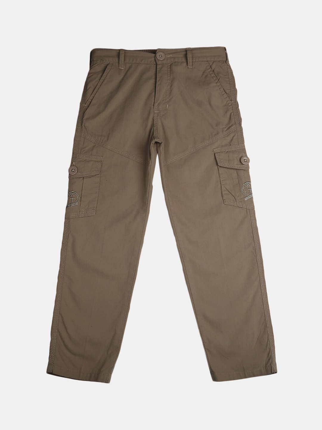 

V-Mart Boys Classic Cotton Trousers, Brown