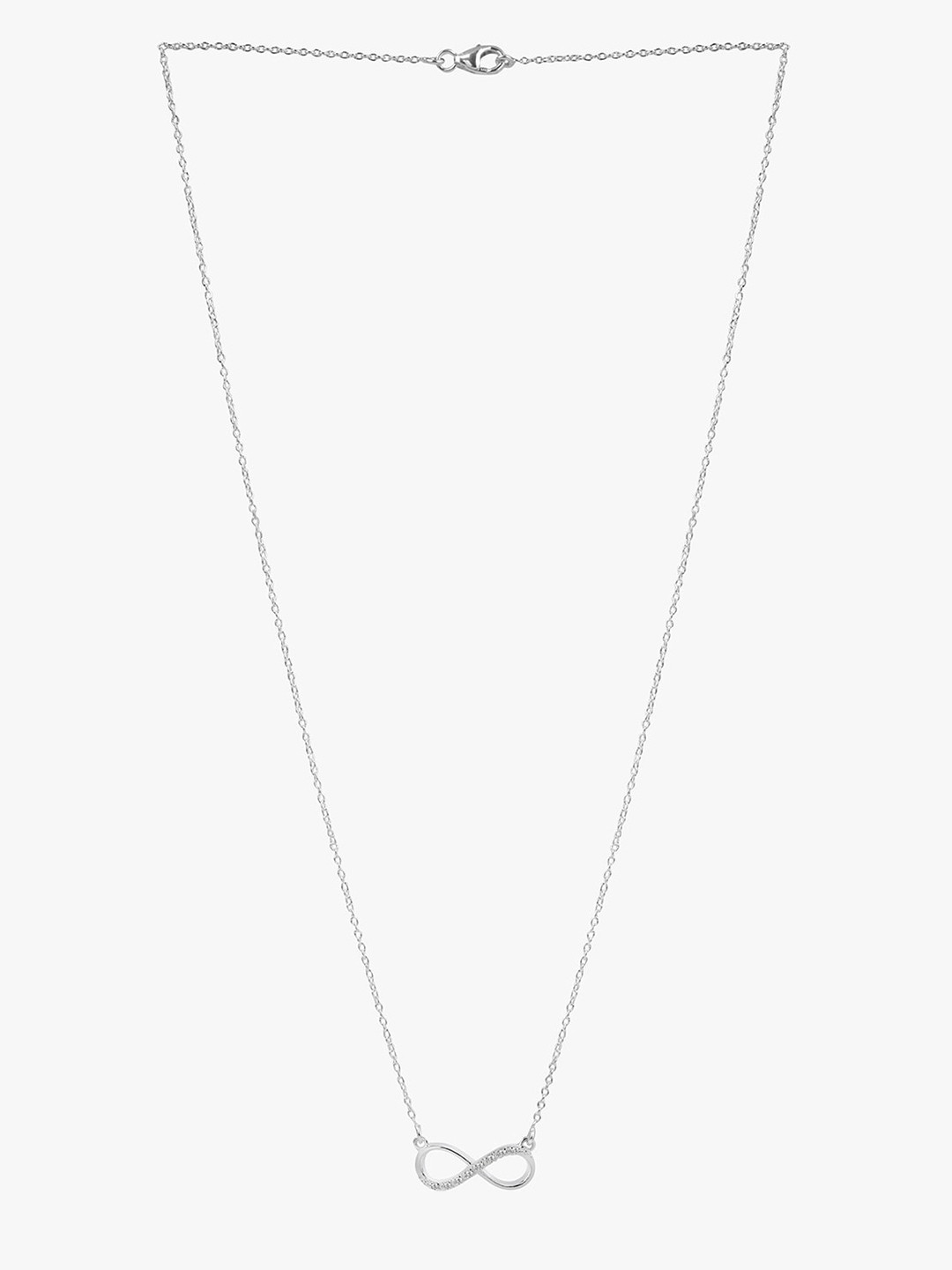 

March by FableStreet Women White & Silver-Plated Cubic Zirconia Chain