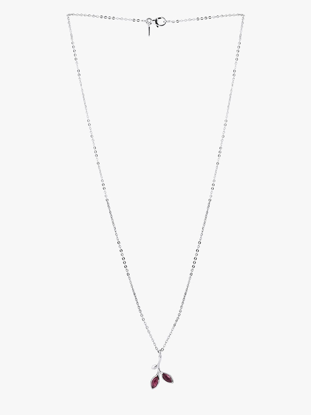 

March by FableStreet Women Purple & Silver-Plated Cubic Zirconia Chain