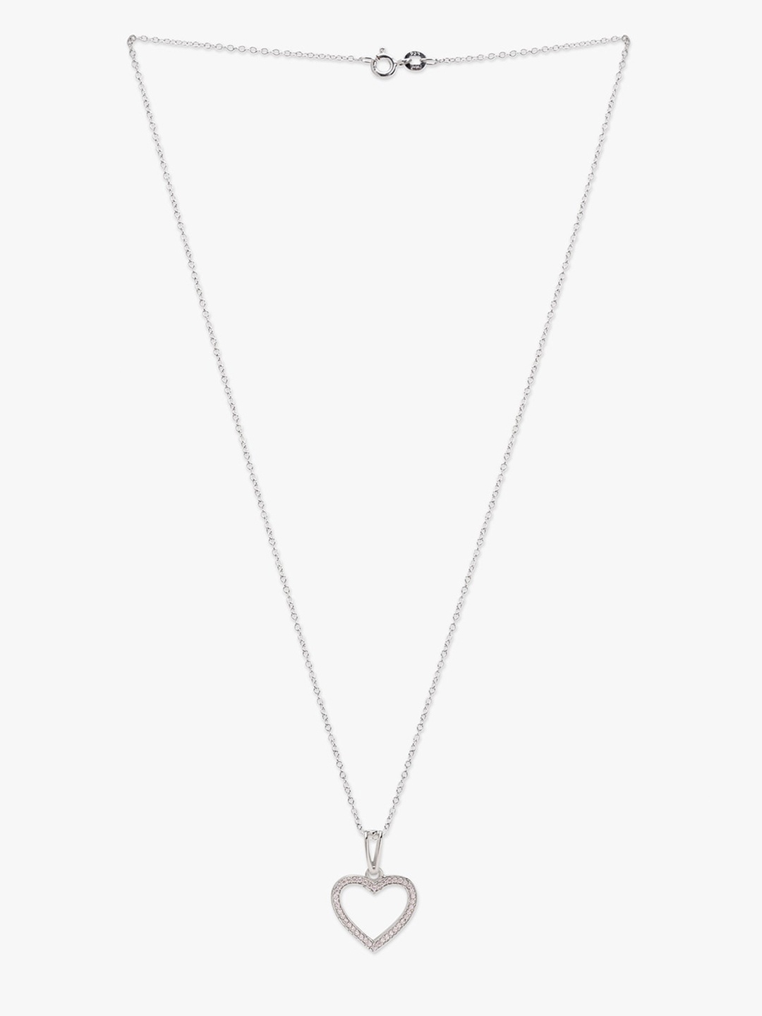 

March by FableStreet Women White & Silver-Plated Cubic Zirconia Chain