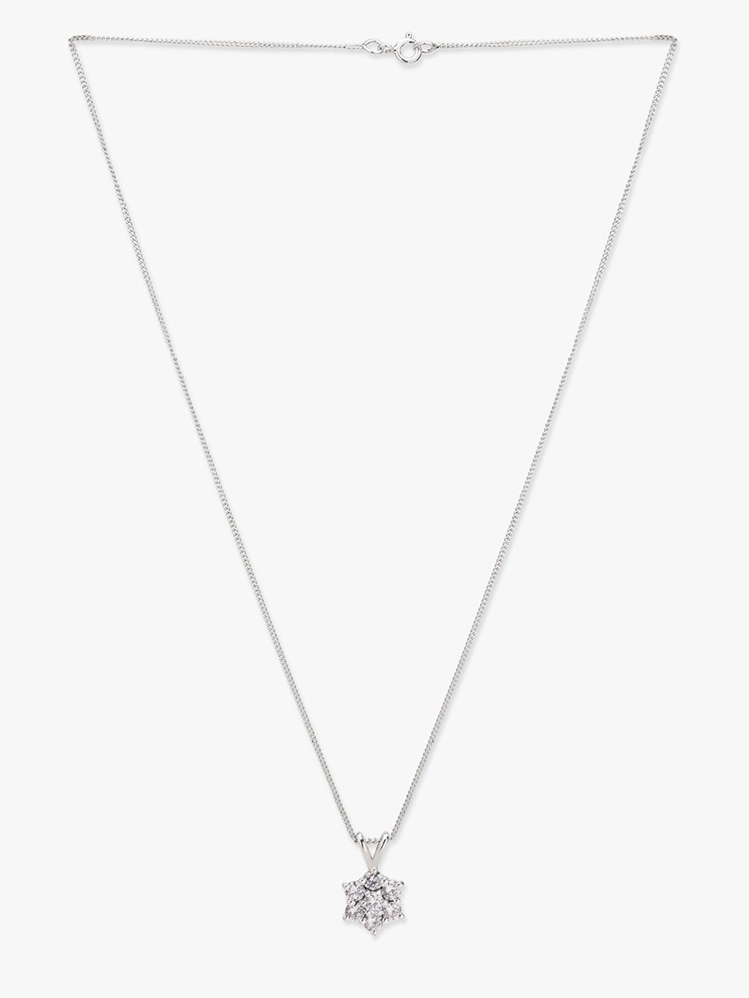 

March by FableStreet Women White & Silver-Plated Cubic Zirconia Chain