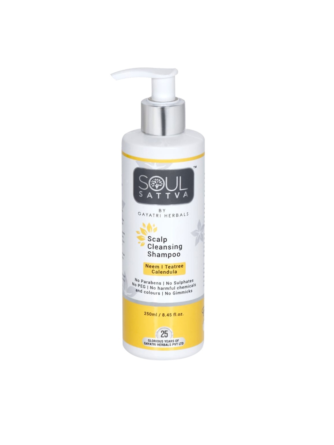 

Soul Sattva Scalp Cleansing Shampoo with Neem & Tea Tree - 250 ml, White
