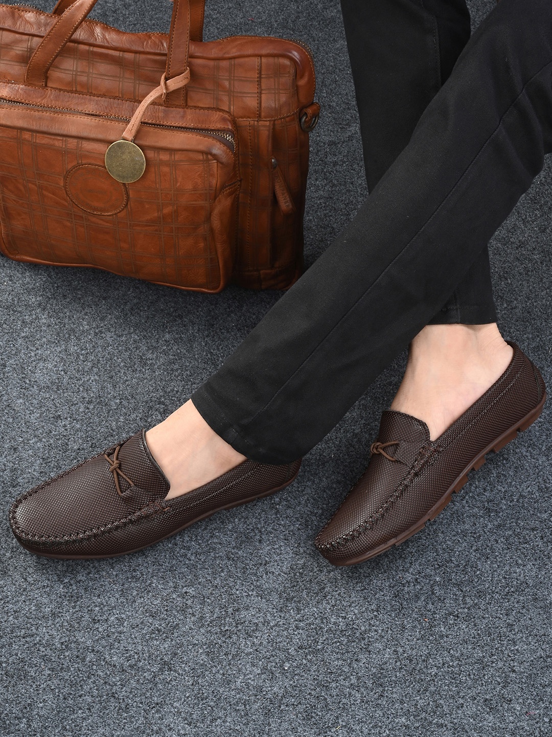

Mactree Men Brown PU Loafers