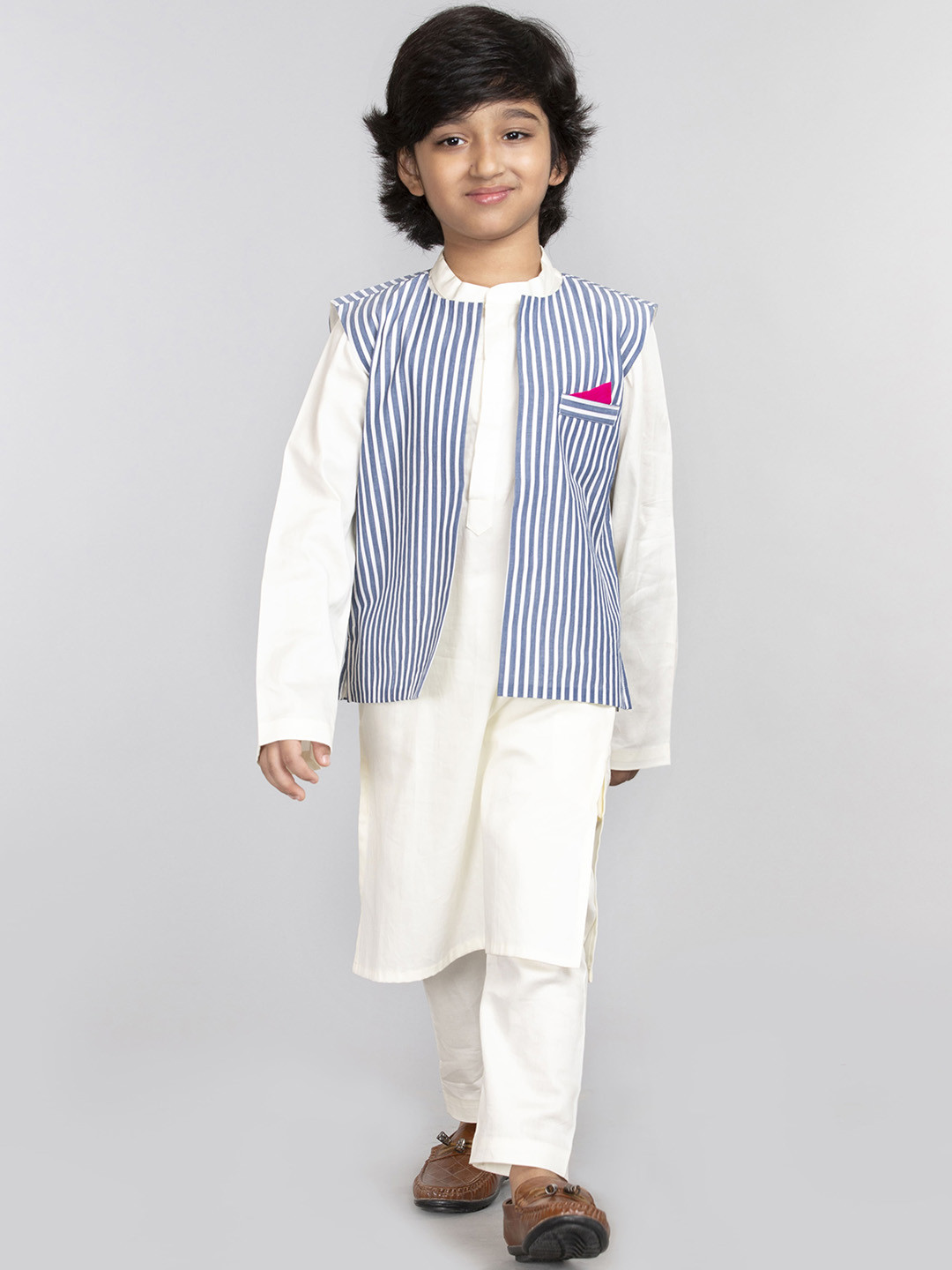 

BYB PREMIUM Boys White Kurta with Pyjamas