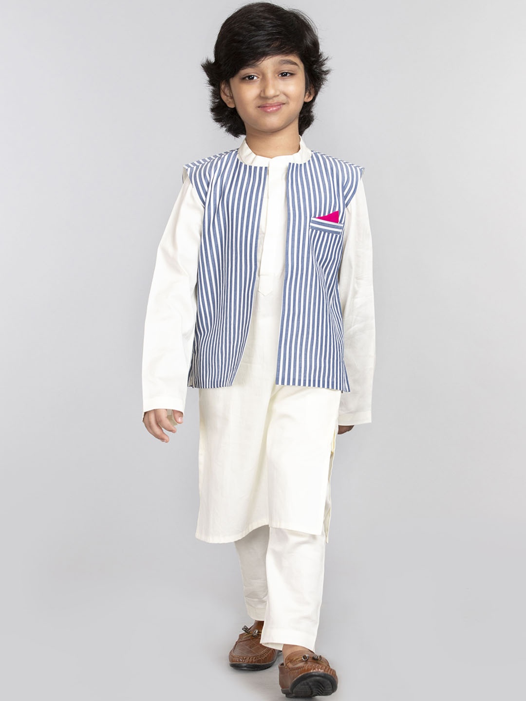 

BYB PREMIUM Boys White Kurta with Pyjamas