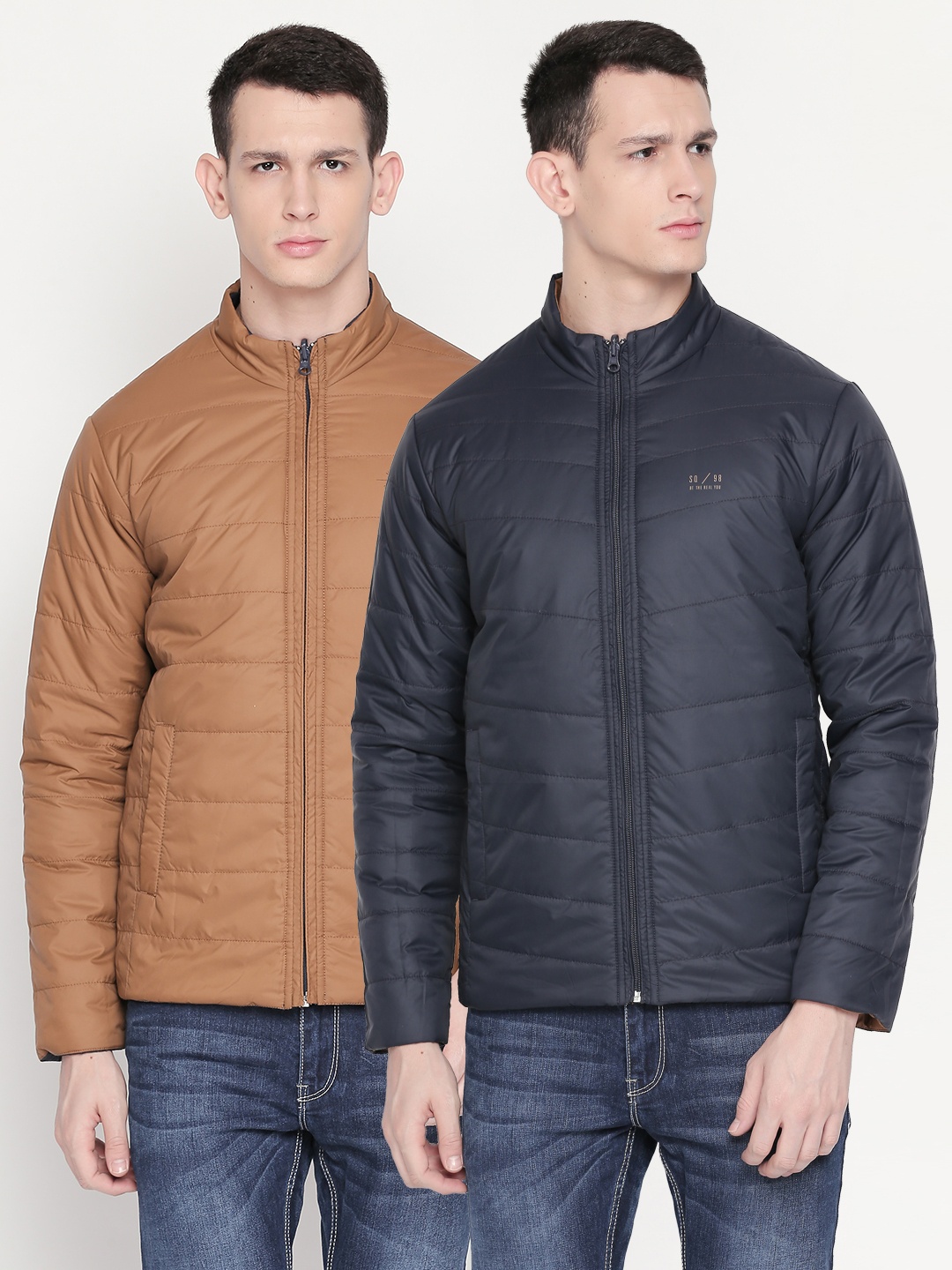 

Status Quo Men Mustard Puffer Jacket