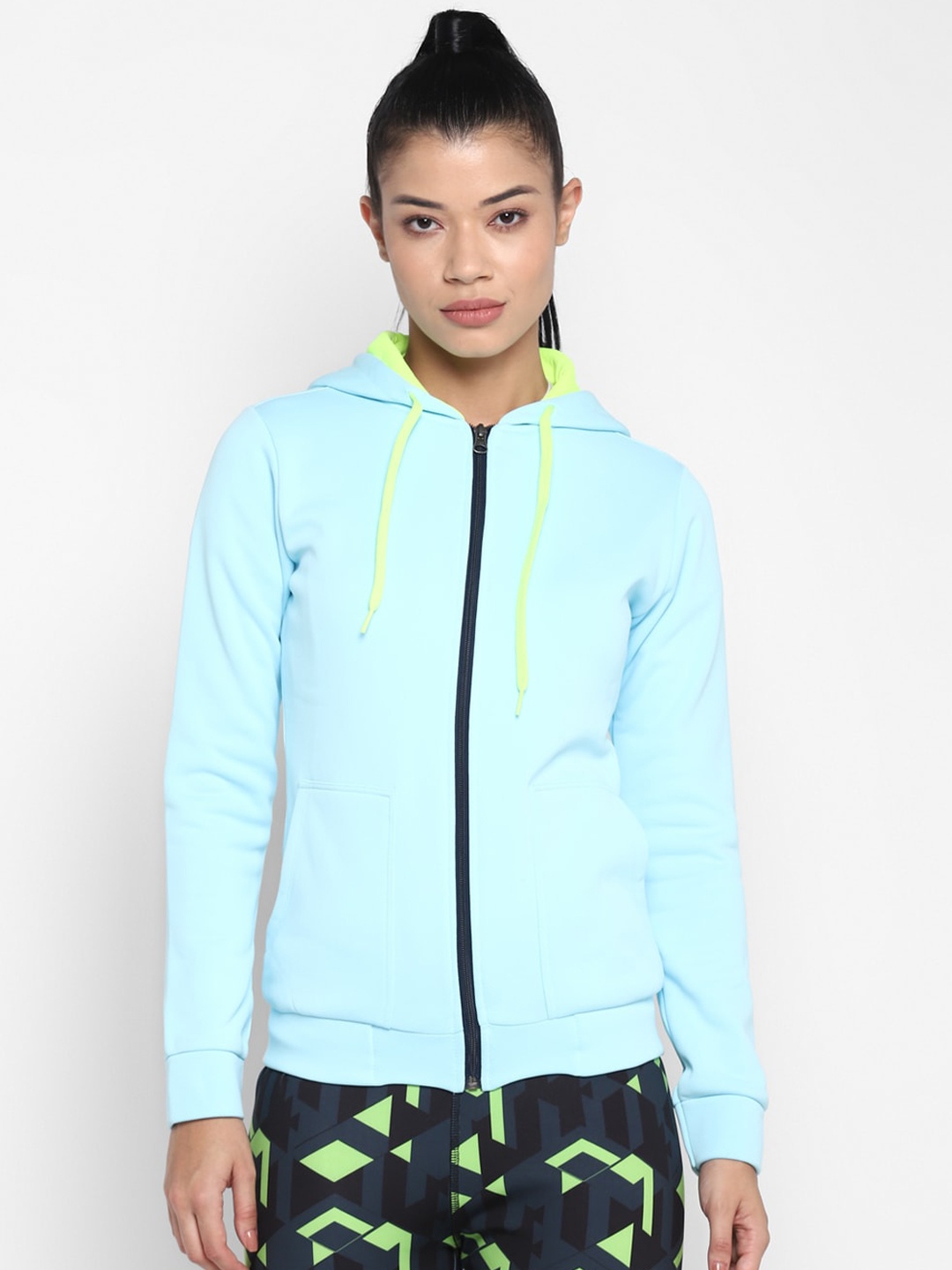 

OFF LIMITS Women Blue Hooded Sporty Jacket
