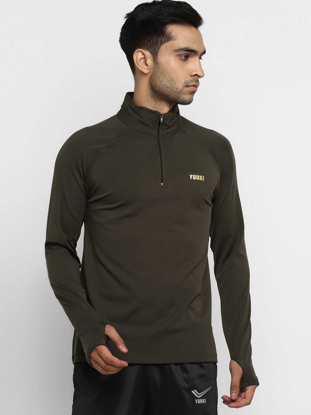 

Yuuki Men Olive Green Sporty Jacket