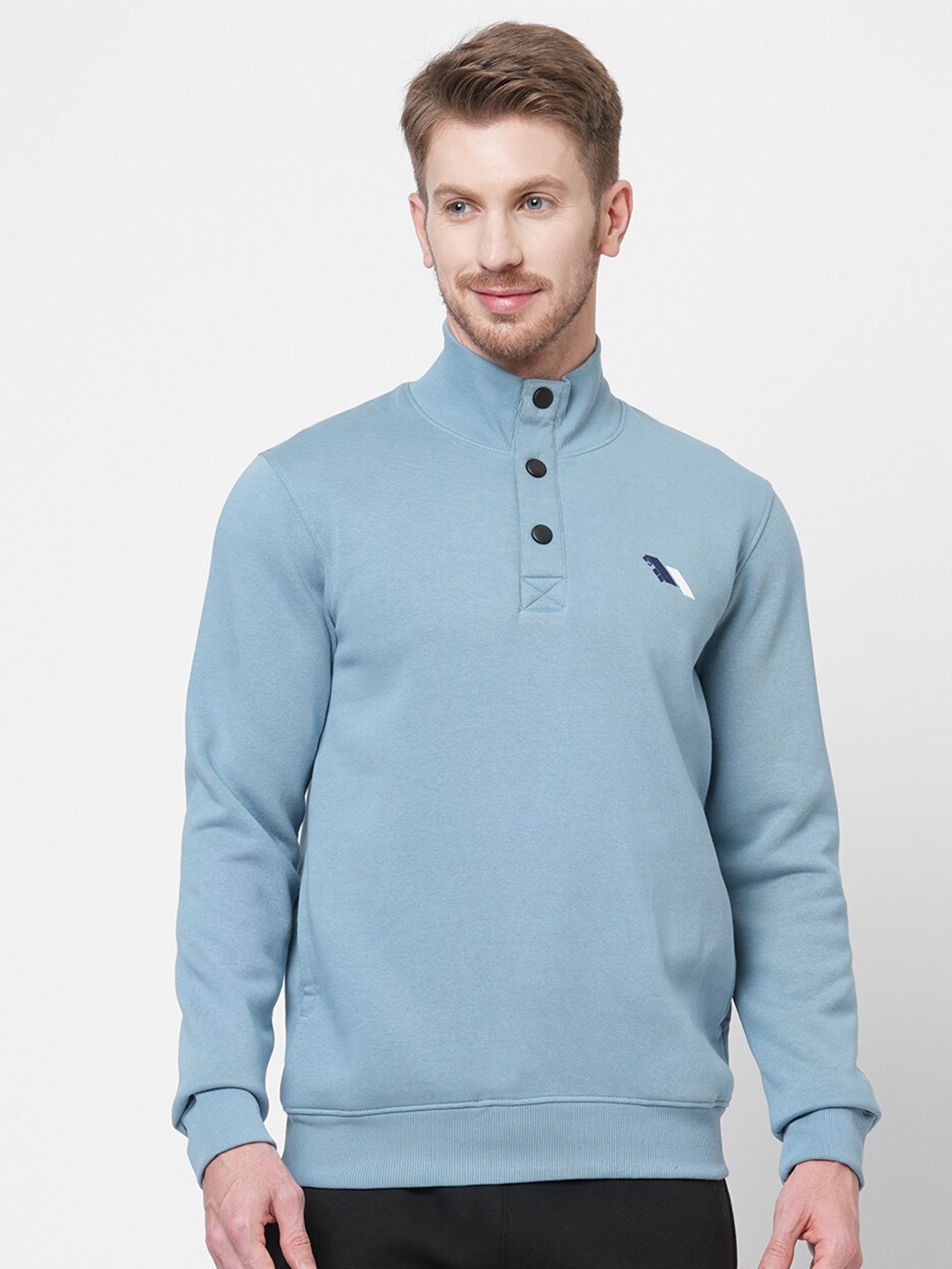 

Sweet Dreams Men Blue Fleece Sweatshirt