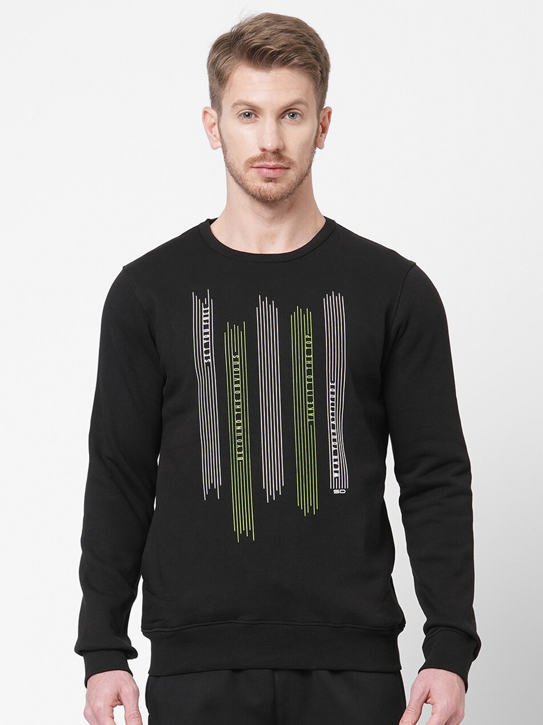 

Sweet Dreams Graphic Printed Sweatshirt, Black