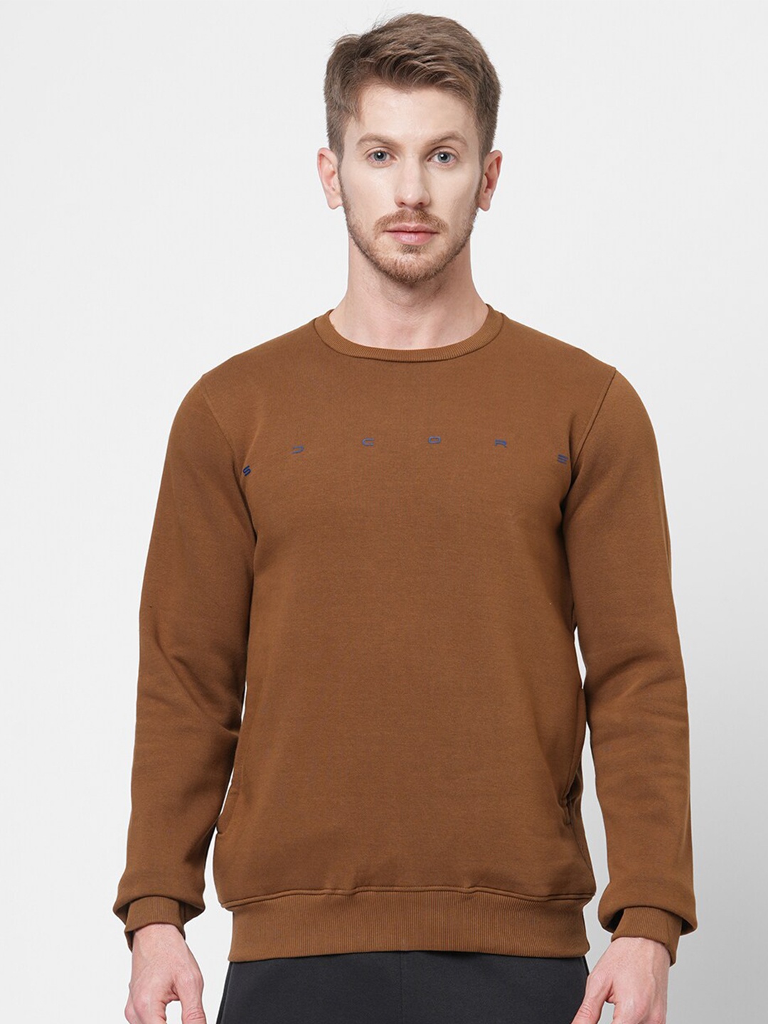 

Sweet Dreams Men Brown Fleece Sweatshirt