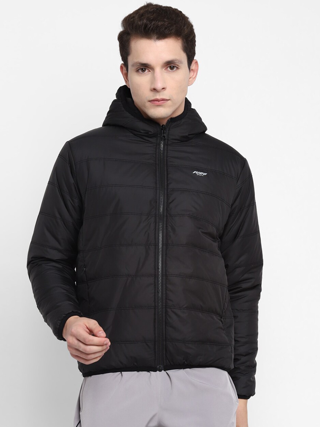 

FURO by Red Chief Men Black Solid Padded Jacket