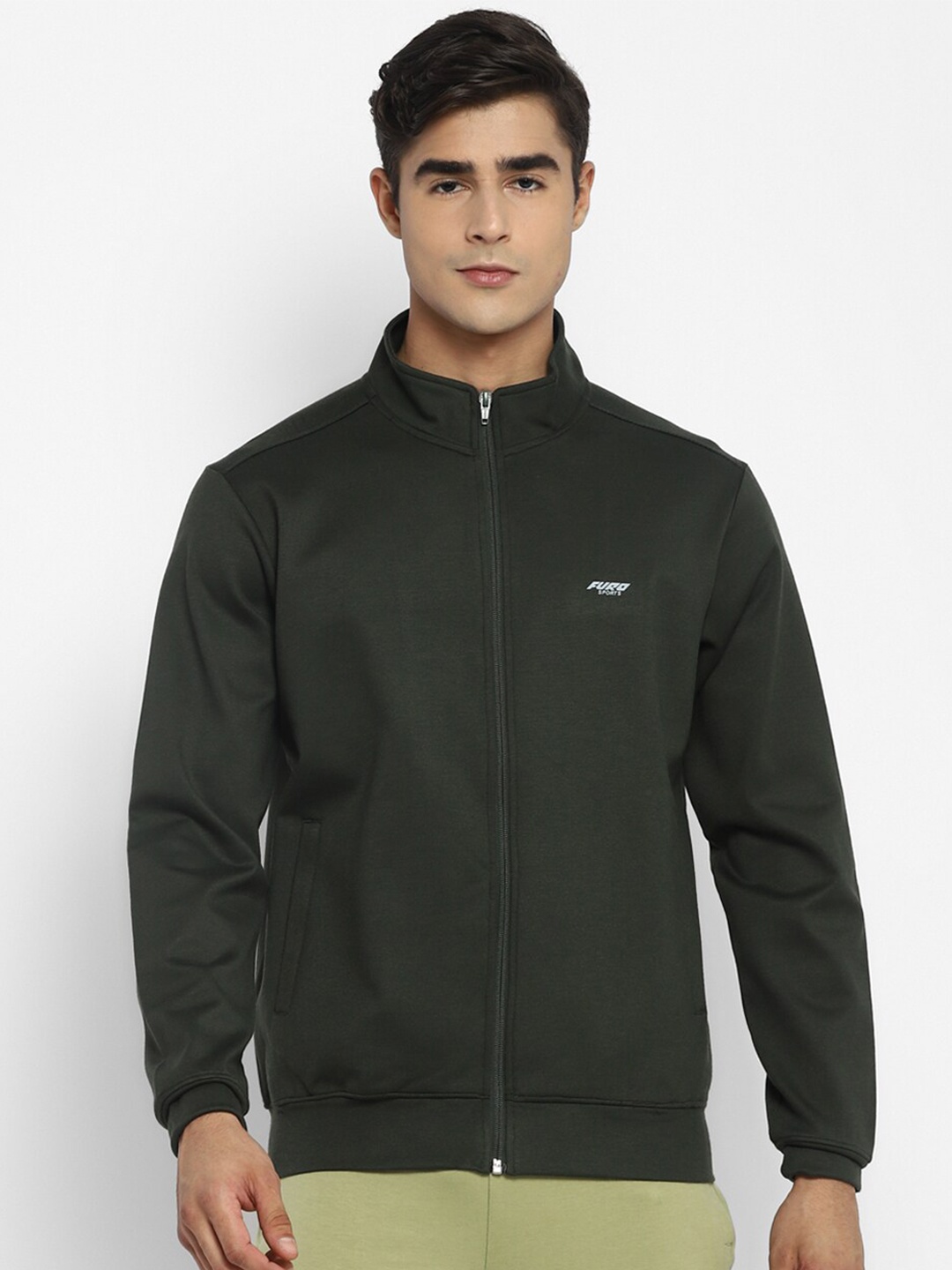 

FURO by Red Chief Men Olive Green Regular Fit Sweatshirt