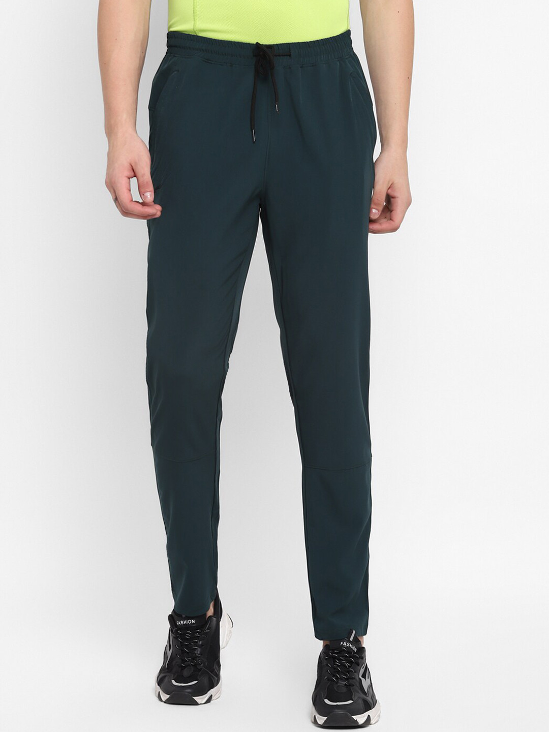 

FURO by Red Chief Men Dark Green Solid Sports Track Pants