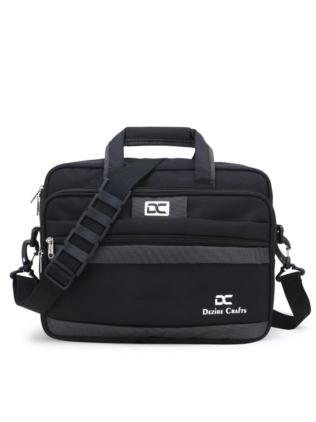 

Dezire Crafts Black & Grey Cross Body Messenger Bag