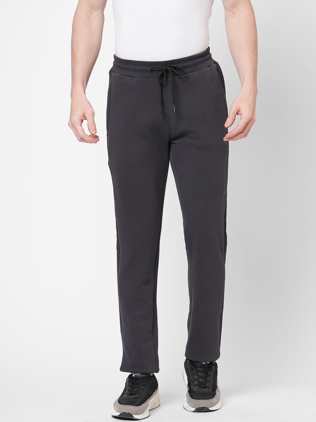 

Sweet Dreams Men Grey Solid Track Pants