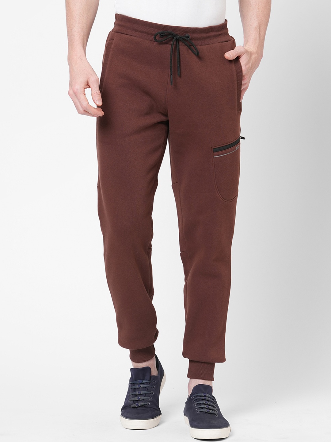 

Sweet Dreams Men Brown Solid Joggers