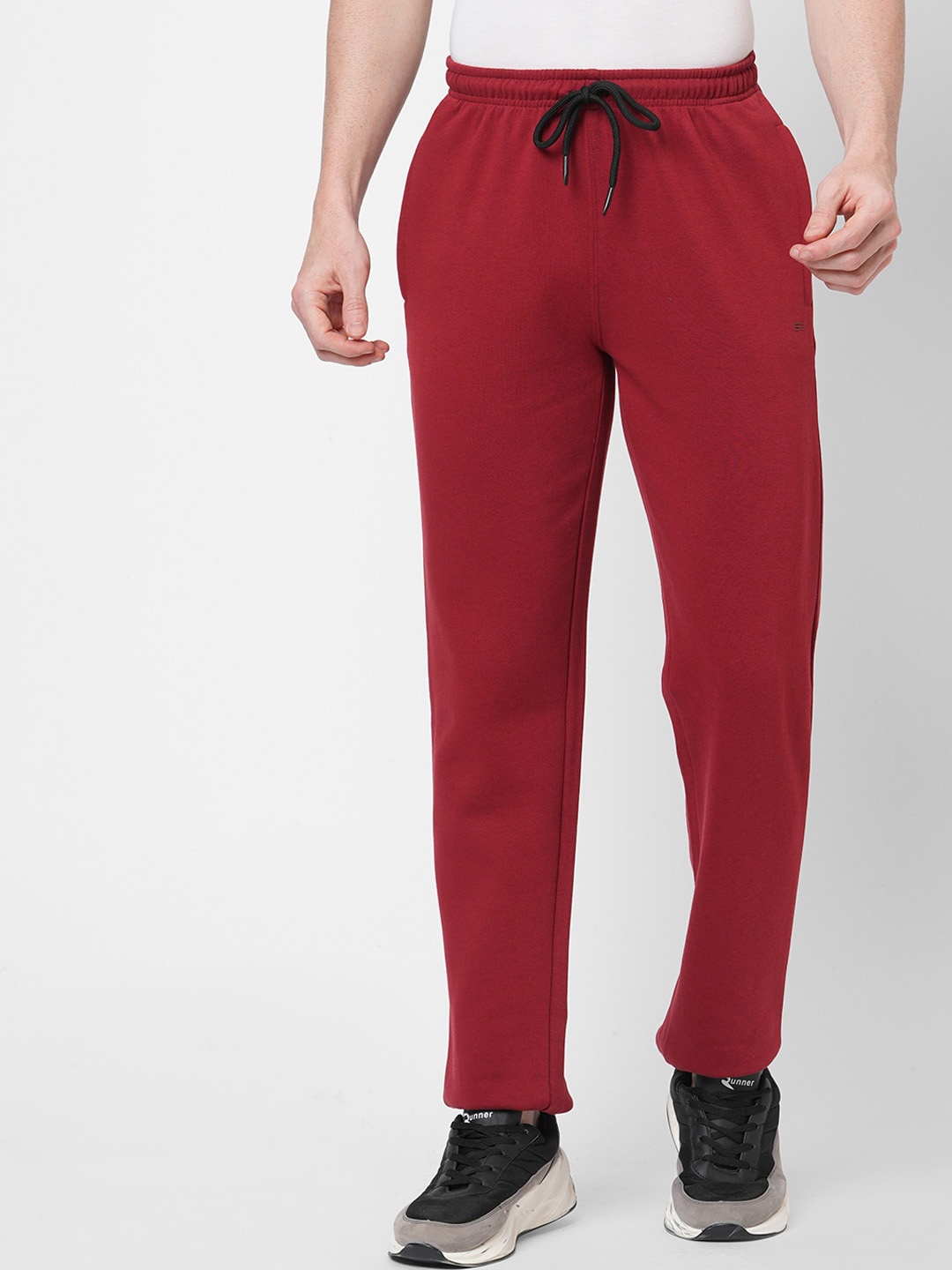 

Sweet Dreams Men Plus Size Red Solid Track Pants