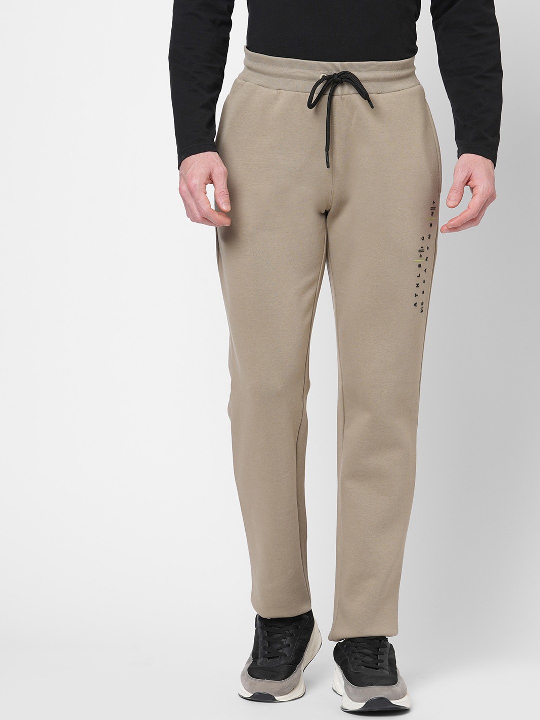 

Sweet Dreams Men Khaki Solid Fleece Track Pant