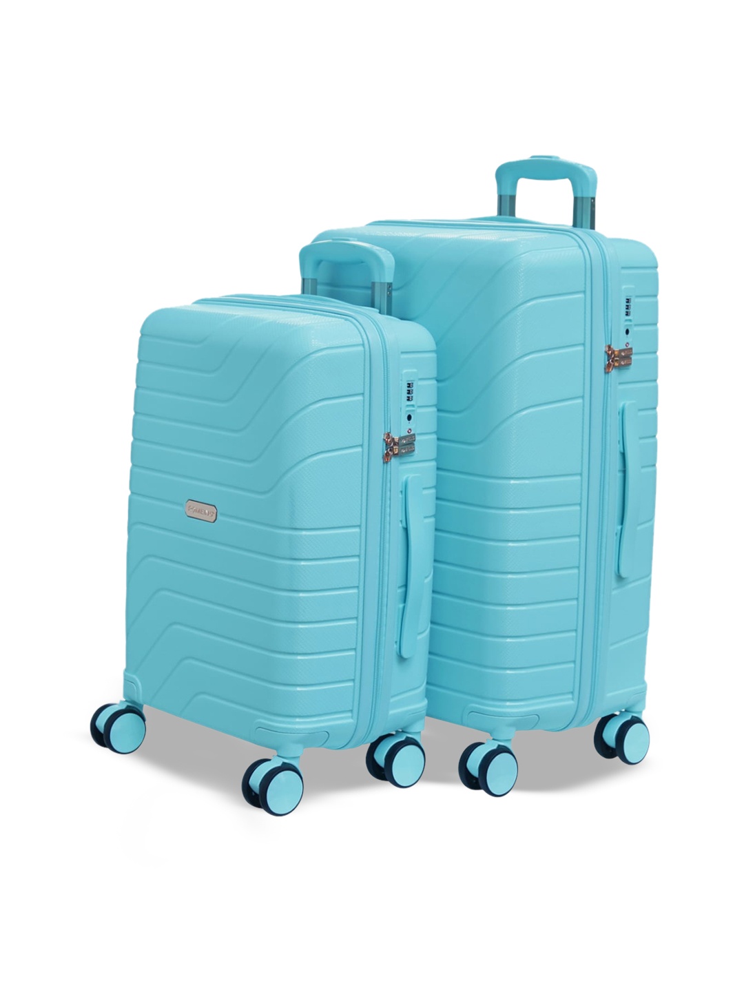 

ROMEING Tuscany Set Of 2 Hard-Sided Trolley Suitcases, Turquoise blue