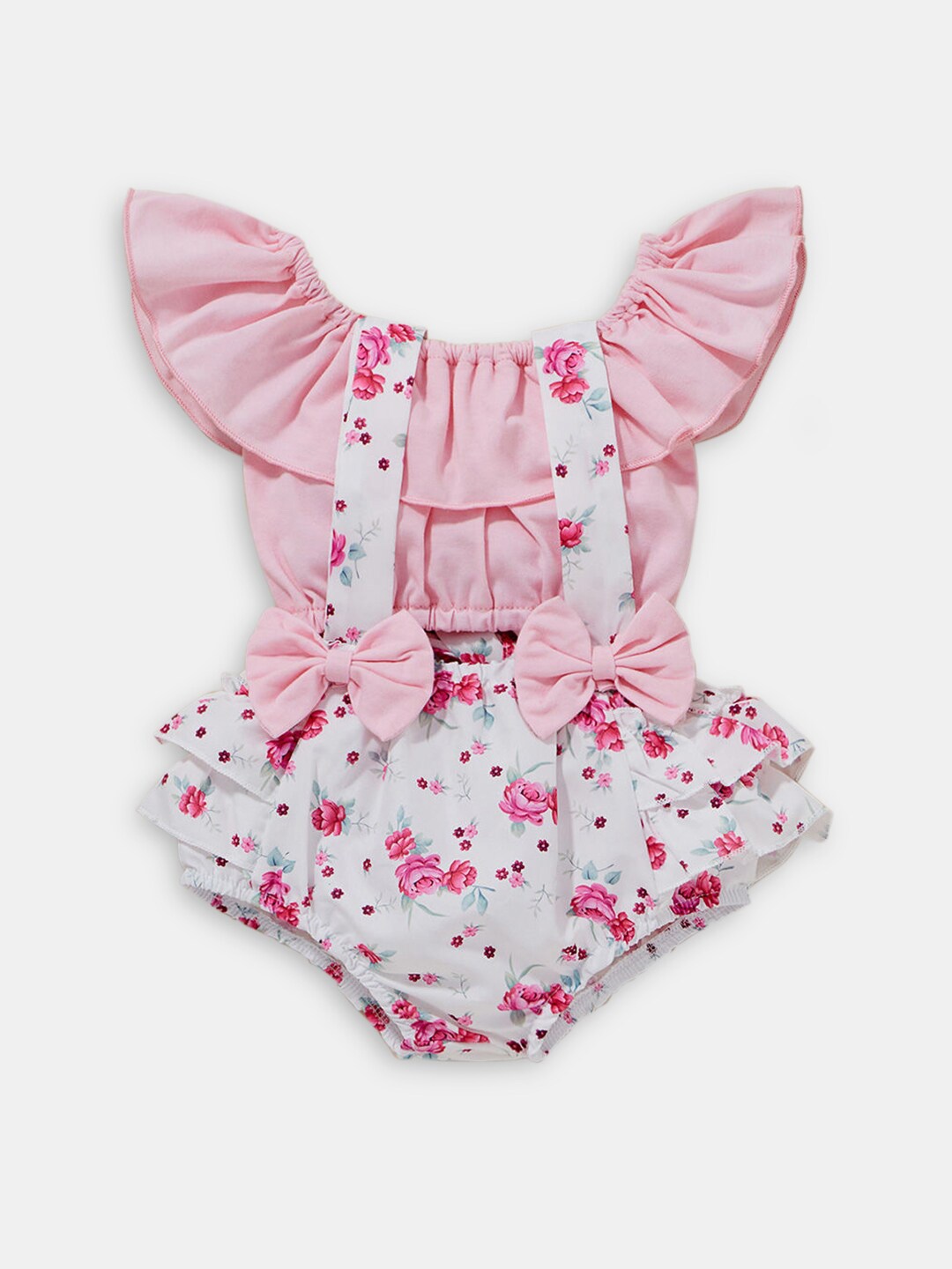 

Hopscotch Girls Pink & White T-shirt with Shorts