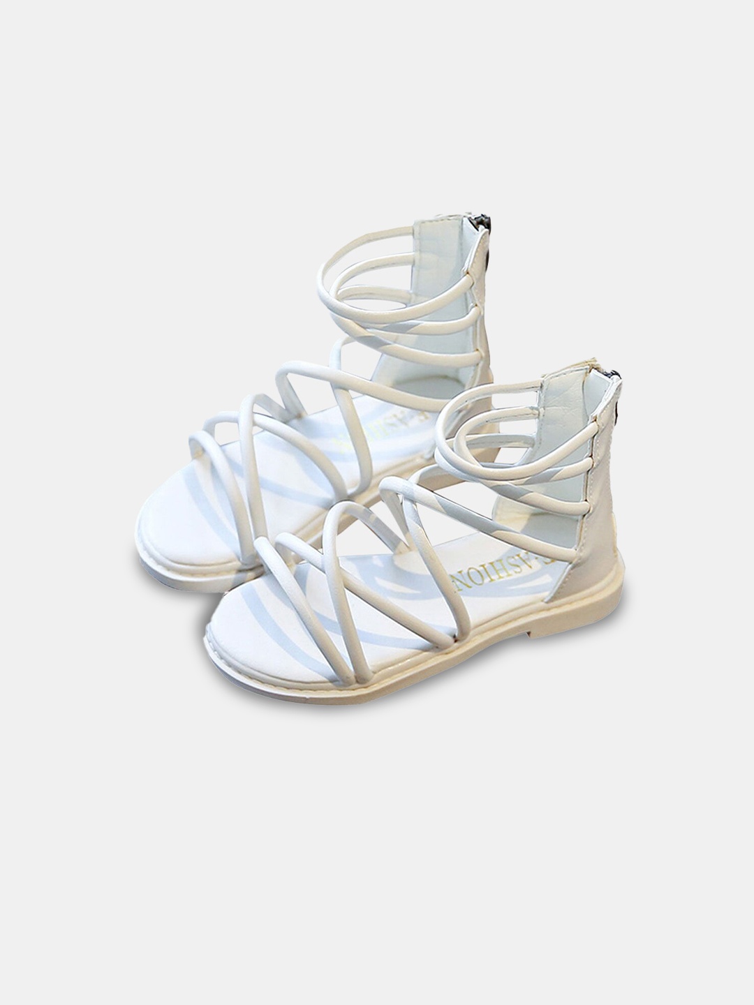 

Hopscotch Girls White Gladiators Flats