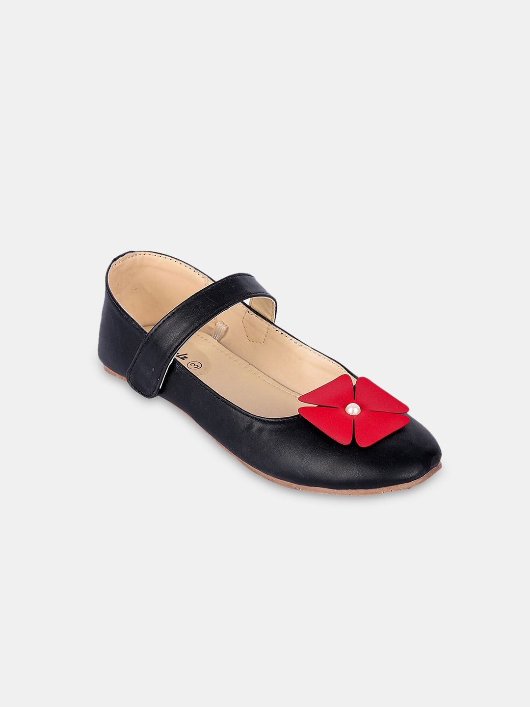 

Hopscotch Mary Jane Girls Black Embellished Ballerinas Flats