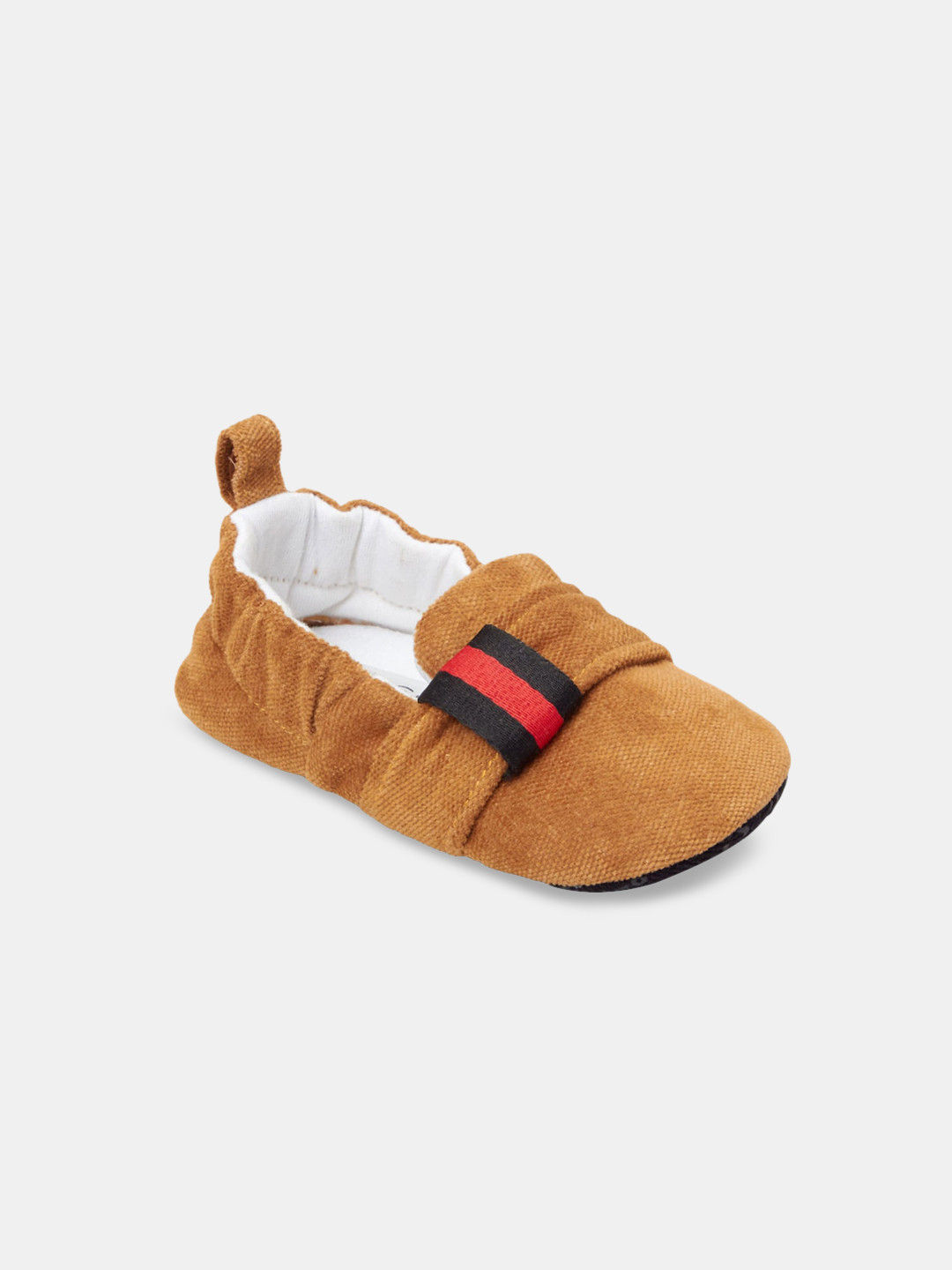 

Hopscotch Infant Boys Kakhi-coloured Cotton Booties, Brown