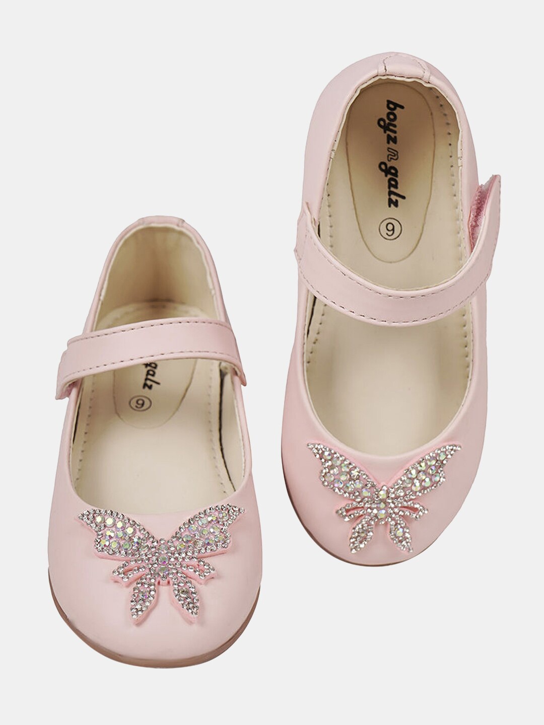 

Hopscotch Mary Jane Girls Pink Embellished Party Ballerinas Flats