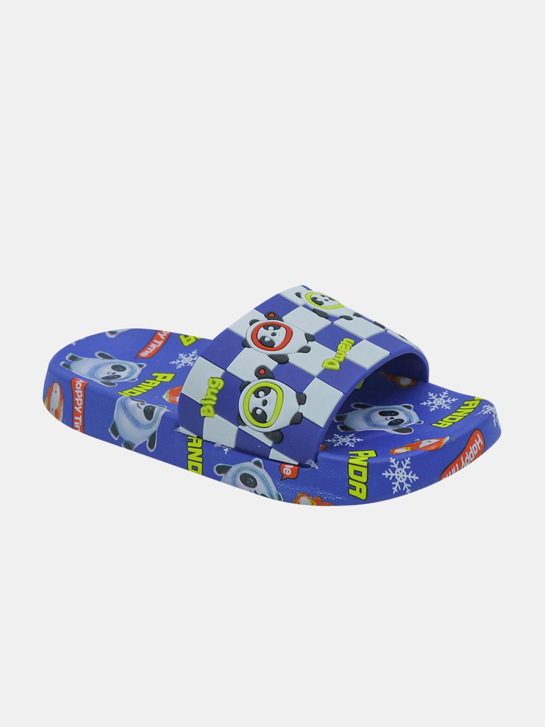 

Hopscotch Boys Blue & White Printed Flip Flop Sliders