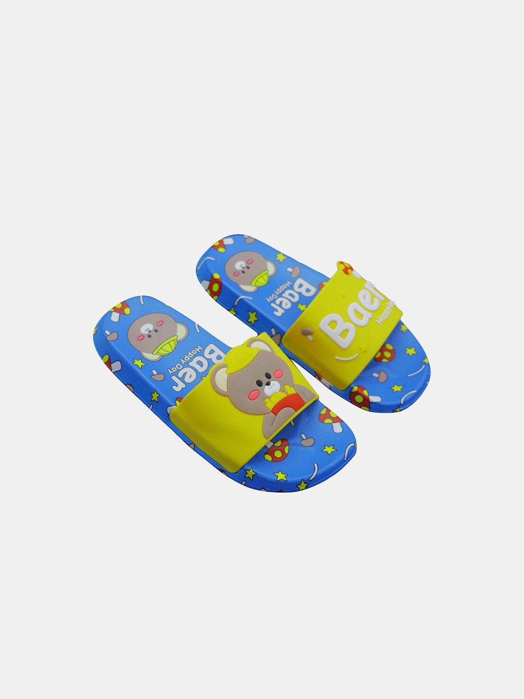 

Hopscotch Boys Blue & Green Printed Sliders