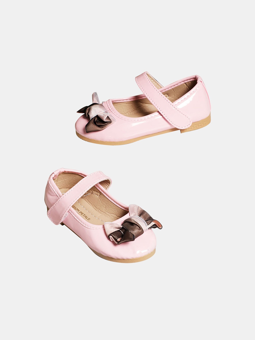 

Hopscotch Girls Pink Ballerinas with Bows Flats